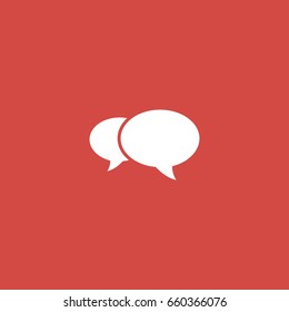 message icon. sign design. red background
