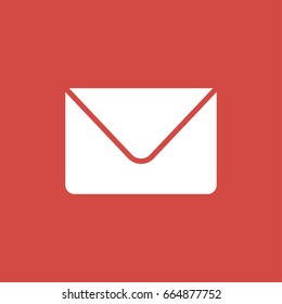 message icon. sign design. red background