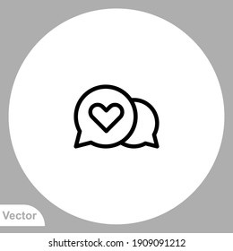 Message icon sign vector,Symbol, logo illustration for web and mobile
