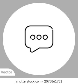 Symbol für Nachricht, Vektorgrafik, Symbol, Logo-Illustration für Web und Mobile