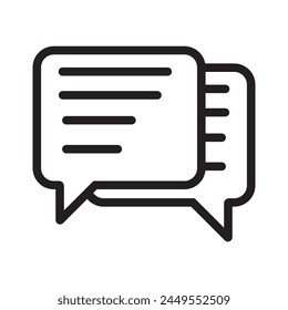 Message Icon silhouette, vector. Mail icon set. E-mail symbol, vector. Mail Sign and Symbol design for website or apps elements.