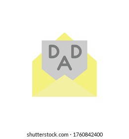 Message icon. Simple color vector elements of cultural activities icons for ui and ux, website or mobile application