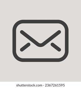 Message Icon in Simple, Flat and Minimalist Style