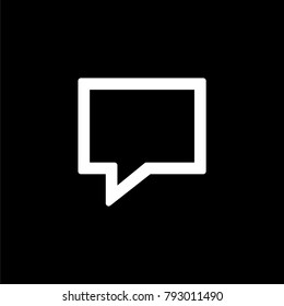 Message icon for simple flat style ui design.