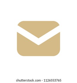Message icon simple flat web navigation sign.