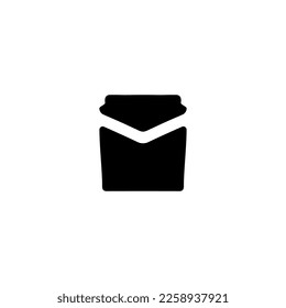 Message icon. Simple style delivery poster background symbol. Message brand logo design element. Message t-shirt printing. vector for sticker.