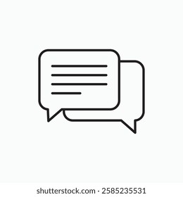 Message icon. simple vector icon