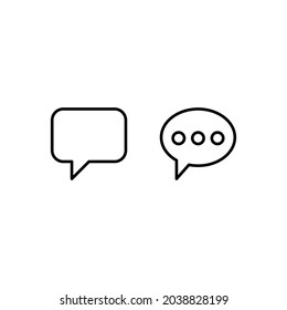 Message icon. SMS chat. Internet communication. Call icon vector. Web icon.