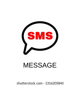 Message icon. SMS symbol design. Stock - Vector illustration can be used for web