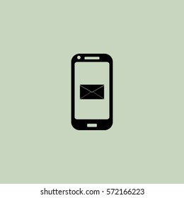 Message icon, sms vector illustration