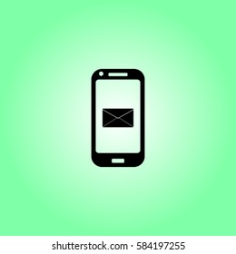 Message icon, sms vector illustration