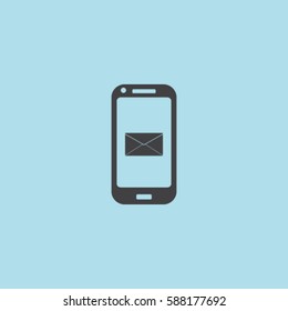 Message icon, sms vector illustration