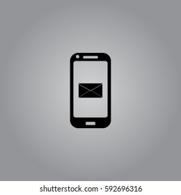 Message icon, sms vector illustration
