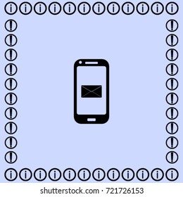 Message icon, sms vector illustration