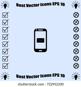 Message icon, sms vector illustration