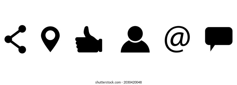 Message icon. Social conversation set. Telephone symbol. Speaker icon set. Information icon. Vector illustration. Stock image.