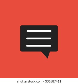 Message icon. Social media icon. Chat icon.