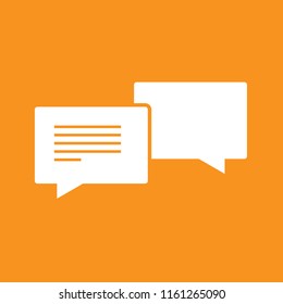 Message icon, stock vector illustration, EPS10. 