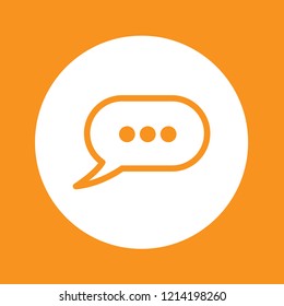 Message icon, stock vector illustration, EPS10.