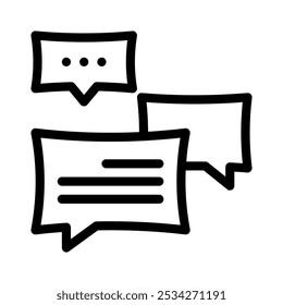 message icon with style outline