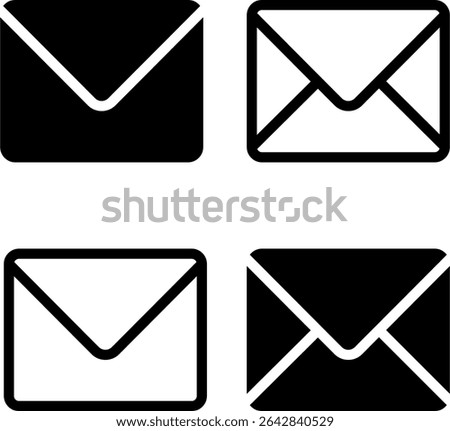Message Icon style solid and line