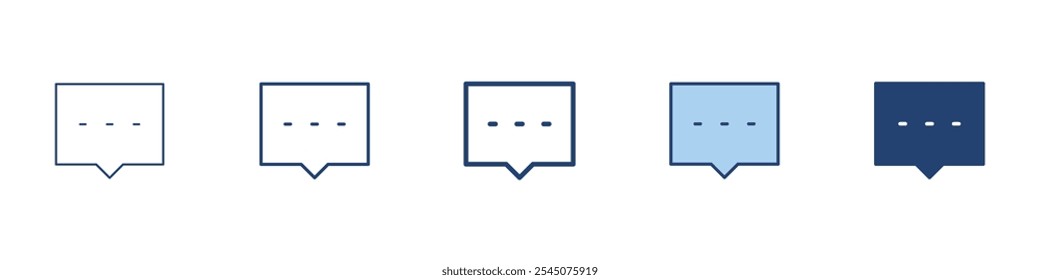 Message icon Symbol set collection