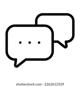 message icon symbol vector illustration. chatting, chat, communication, Speech bubble design isolated on white background. 