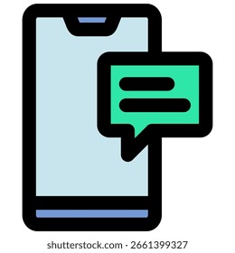 Message icon symbol. Vector illustration