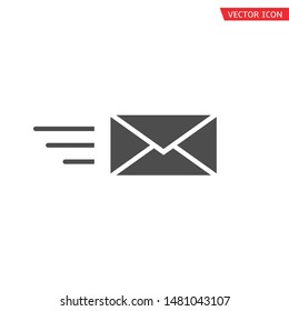 Message icon template. Simple envelope icon, Vector