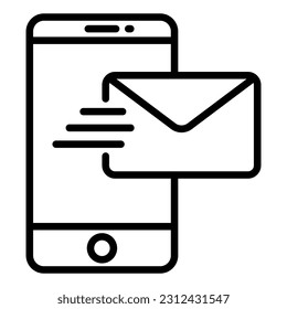 Message icon with transparent background