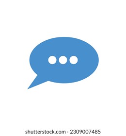 Message icon in trendy flat design.