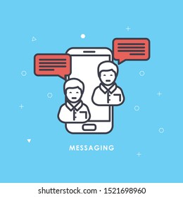 
Message Icon in trendy flat style isolated on grey background. Sms symbol for your web site design, logo, app, UI. Vector illustration, EPS10