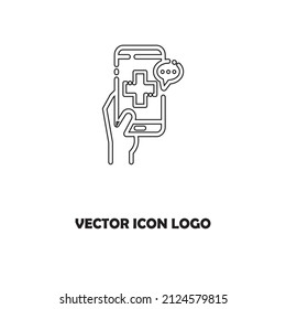 Message Icon in trendy flat style isolated on grey background. Sms symbol for your web site design, logo, app, UI. Vector illustration, EPS10.