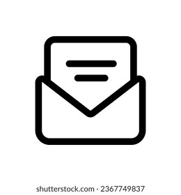 Message icon in trendy flat style isolated on white background. Message silhouette symbol for your website design, logo, app, UI. Vector illustration, EPS10.