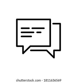 Message icon in trendy style. Can be used for topics such as business, marketing, ui, and more.