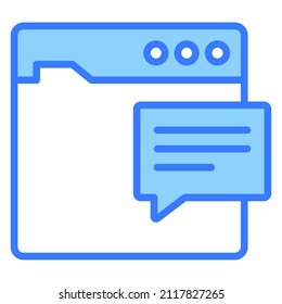 message Icon. User interface Vector Illustration, As a Simple Vector Sign and Trendy Symbol in Line Art Style, for Design and Websites, or Mobile Apps,