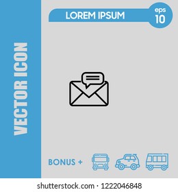 Message icon vector