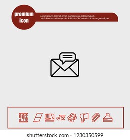 Message icon vector