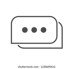 Message icon . Vector