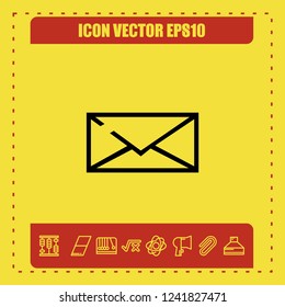 Message icon vector