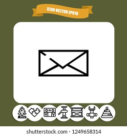 Message icon vector