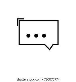 message icon vector