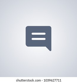 Message icon, vector best flat icon on white background , EPS 10