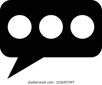 message icon vector black and white color