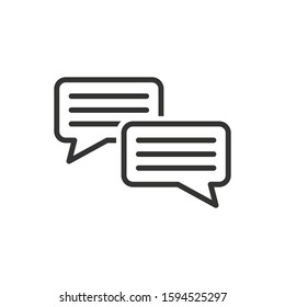 message icon vector - chat illustration
