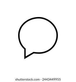 Message icon vector. Chat illustration sign. Forum symbol. Communication logo.