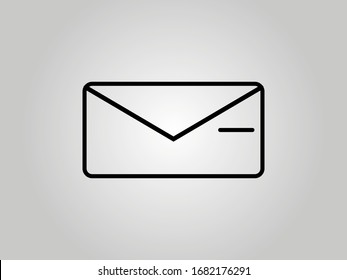 Message icon vector, email envelope, logo illustration.Mail SMS