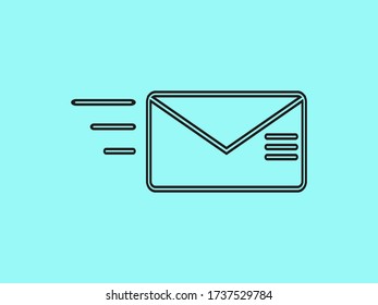 Message icon vector, email envelope, logo illustration.Mail SMS
