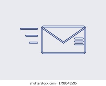 Message icon vector, email envelope, logo illustration.Mail SMS