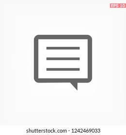 message icon. Vector  Eps 10 